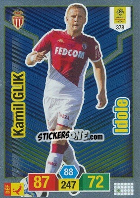 Sticker Kamil Glik - FOOT 2019-2020. Adrenalyn XL n. 378 - Panini