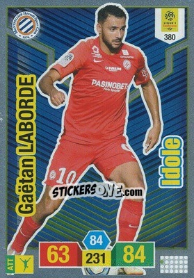 Sticker Gaëtan Laborde - FOOT 2019-2020. Adrenalyn XL n. 380 - Panini