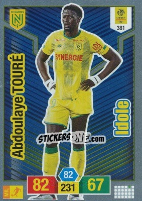 Sticker Abdoulaye Touré - FOOT 2019-2020. Adrenalyn XL n. 381 - Panini