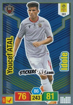Sticker Youcef Atal - FOOT 2019-2020. Adrenalyn XL n. 383 - Panini