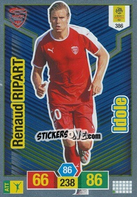 Sticker Renaud Ripart - FOOT 2019-2020. Adrenalyn XL - Panini