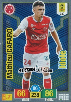 Sticker Mathieu Cafaro - FOOT 2019-2020. Adrenalyn XL n. 389 - Panini