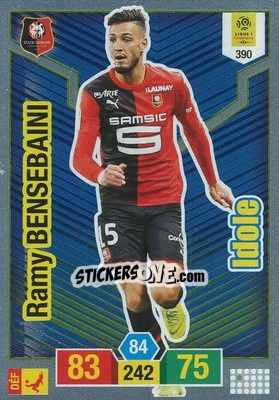 Sticker Ramy Bensebaini - FOOT 2019-2020. Adrenalyn XL n. 390 - Panini