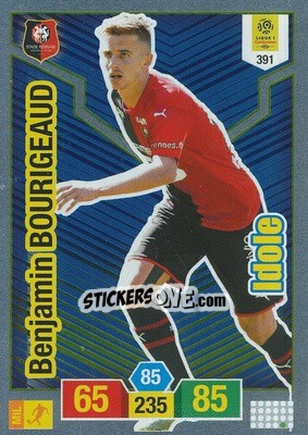 Cromo Benjamin Bourigeaud - FOOT 2019-2020. Adrenalyn XL - Panini