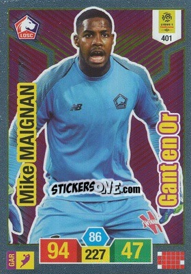 Sticker Mike Maignan - FOOT 2019-2020. Adrenalyn XL n. 401 - Panini