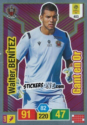 Sticker Walter Benítez - FOOT 2019-2020. Adrenalyn XL n. 403 - Panini