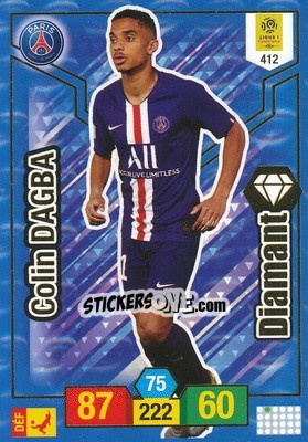 Sticker Colin Dagba - FOOT 2019-2020. Adrenalyn XL n. 412 - Panini