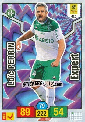 Sticker Loïc Perrin - FOOT 2019-2020. Adrenalyn XL n. 423 - Panini