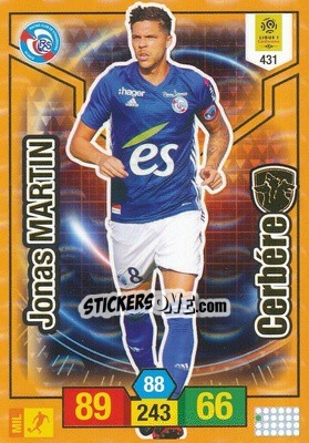 Sticker Jonas Martin - FOOT 2019-2020. Adrenalyn XL n. 431 - Panini