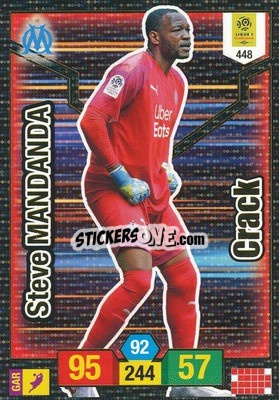 Sticker Steve Mandanda - FOOT 2019-2020. Adrenalyn XL n. 448 - Panini