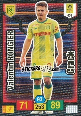 Sticker Valentin Rongier - FOOT 2019-2020. Adrenalyn XL - Panini