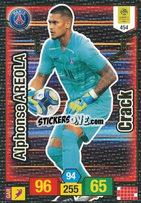 Sticker Alphonse Areola - FOOT 2019-2020. Adrenalyn XL n. 454 - Panini