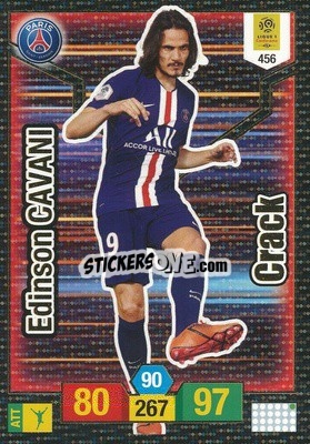 Sticker Edinson Cavani - FOOT 2019-2020. Adrenalyn XL n. 456 - Panini