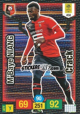 Sticker M'Baye Niang - FOOT 2019-2020. Adrenalyn XL n. 458 - Panini