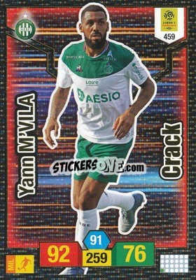 Sticker Yann M'Vila - FOOT 2019-2020. Adrenalyn XL - Panini