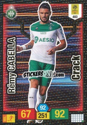 Sticker Rémy Cabella - FOOT 2019-2020. Adrenalyn XL n. 460 - Panini