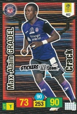 Sticker Max Gradel - FOOT 2019-2020. Adrenalyn XL n. 462 - Panini