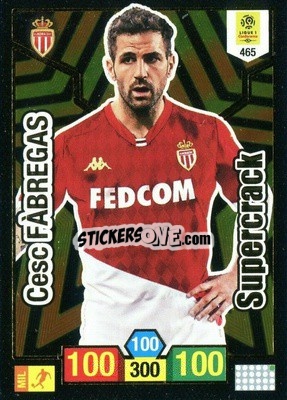 Sticker Cesc Fàbregas - FOOT 2019-2020. Adrenalyn XL n. 465 - Panini