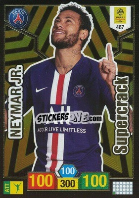 Sticker Neymar Jr. - FOOT 2019-2020. Adrenalyn XL - Panini