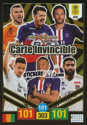 Sticker Carte Invincible - FOOT 2019-2020. Adrenalyn XL - Panini