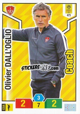 Sticker Olivier Dall'Oglio - FOOT 2019-2020. Adrenalyn XL - Panini