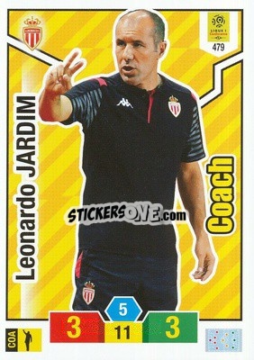 Sticker Leonardo Jardim - FOOT 2019-2020. Adrenalyn XL n. 479 - Panini