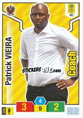 Sticker Patrick Vieira - FOOT 2019-2020. Adrenalyn XL n. 482 - Panini