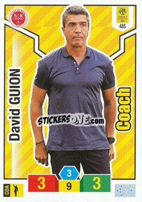 Sticker David Guion - FOOT 2019-2020. Adrenalyn XL n. 485 - Panini