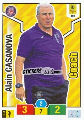 Sticker Alain Casanova - FOOT 2019-2020. Adrenalyn XL - Panini