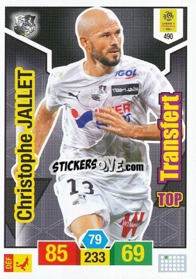 Sticker Christophe Jallet - FOOT 2019-2020. Adrenalyn XL n. 490 - Panini