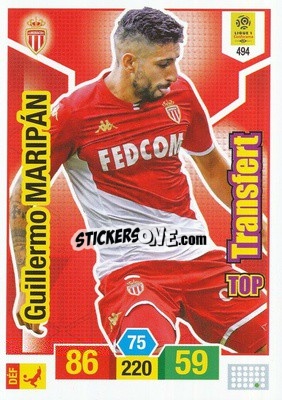 Sticker Guillermo Maripán - FOOT 2019-2020. Adrenalyn XL n. 494 - Panini