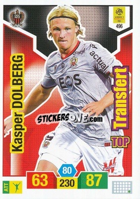 Sticker Kasper Dolberg - FOOT 2019-2020. Adrenalyn XL n. 496 - Panini
