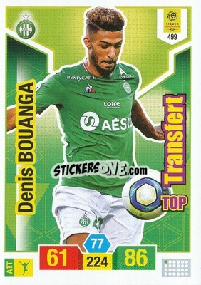 Sticker Denis Bouanga - FOOT 2019-2020. Adrenalyn XL n. 499 - Panini