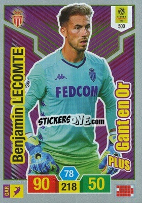 Sticker Benjamin Lecomte - FOOT 2019-2020. Adrenalyn XL n. 500 - Panini