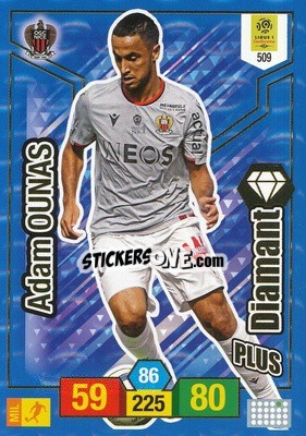 Sticker Adam Ounas - FOOT 2019-2020. Adrenalyn XL n. 509 - Panini