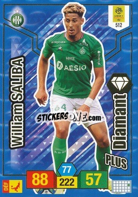Sticker William Saliba - FOOT 2019-2020. Adrenalyn XL n. 512 - Panini