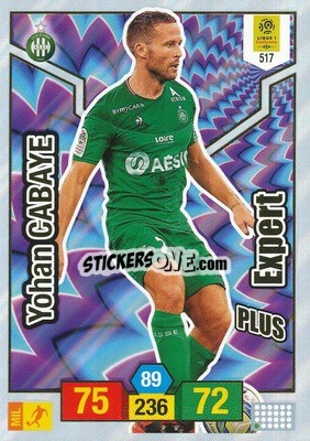 Cromo Yohan Cabaye - FOOT 2019-2020. Adrenalyn XL - Panini