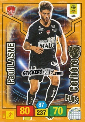 Sticker Paul Lasne - FOOT 2019-2020. Adrenalyn XL n. 518 - Panini