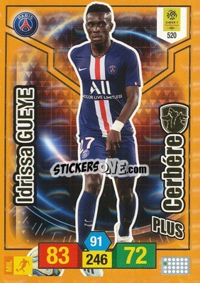 Sticker Idrissa Gueye - FOOT 2019-2020. Adrenalyn XL n. 520 - Panini