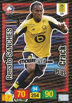 Sticker Renato Sanches - FOOT 2019-2020. Adrenalyn XL n. 524 - Panini