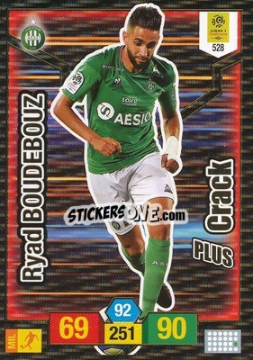 Sticker Ryad Boudebouz - FOOT 2019-2020. Adrenalyn XL n. 528 - Panini