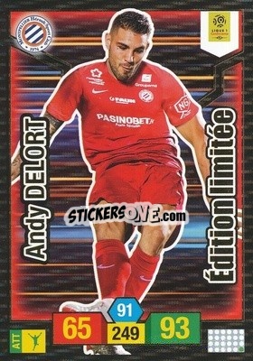 Sticker Andy Delort - FOOT 2019-2020. Adrenalyn XL n. LE-AD - Panini