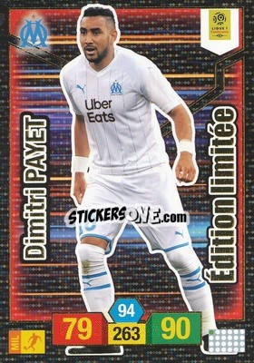 Sticker Dimitri Payet - FOOT 2019-2020. Adrenalyn XL n. LE-DP - Panini