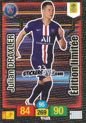 Sticker Julian Draxler - FOOT 2019-2020. Adrenalyn XL n. LE-JD - Panini