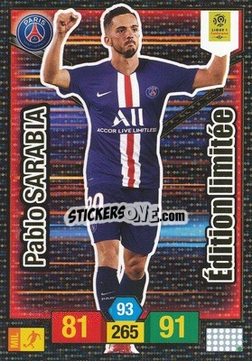 Sticker Pablo Sarabia - FOOT 2019-2020. Adrenalyn XL - Panini