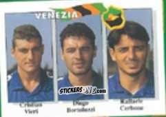 Sticker Cristian Vieri / Diego Bortoluzzi / Raffaele Cerbone - Calcio Flash 1995 n. 392 - Euroflash