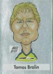 Cromo Tomas Brolin - Calcio Flash 1995 n. C7 - Euroflash