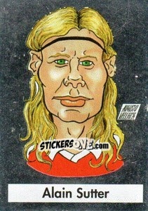 Sticker Alain Sutter - Calcioflash 1995 - Euroflash