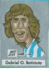 Cromo Gabriel O. Batistuta - Calcio Flash 1995 n. C16 - Euroflash