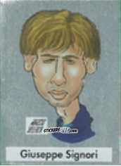 Cromo Giuseppe Signori - Calcio Flash 1995 n. C17 - Euroflash